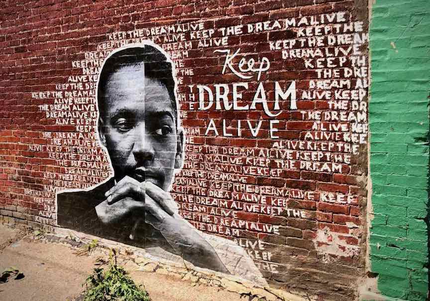 Mural on keeping the dream alive